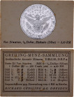 United States 1/2 Dollar 1892 - 1915 O (ND) German Collector's Coin Card
KM# 116, N# 10085; "Barber Half Dollar"; Foil Coin; Rare German Card