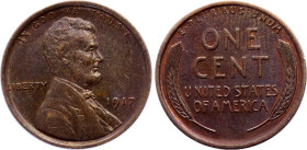 United States 1 Cent 1917
KM# 132, N# 908; Copper; "Lincoln - Wheat Ears Reverse"; XF
