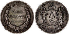 United States 1/2 Dollar 1920
KM# 146, N# 18972; Silver; Maine Statehood Centennial; XF-, original toning