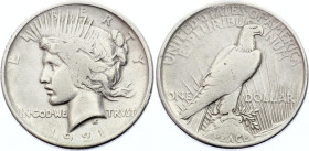 United States 1 Dollar 1921 High relief
KM# 150; Silver; F+/VF-