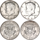 United States 2 x 1/2 Dollar 1964 D
KM# 202, N# 943; Silver; AUNC