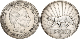 Uruguay 1 Peso 1942 So
KM# 30, N# 10344; Silver; AUNC