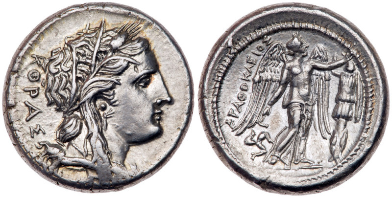 Sicily, Syracuse. Agathokles. Silver Tetradrachm (16.90 g), 317-289 BC. Ca. 310/...