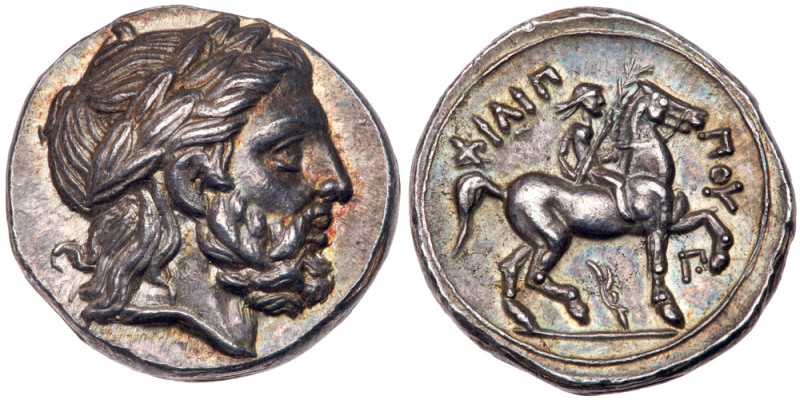 Macedonian Kingdom. Philip II. Silver Tetradrachm (14.32 g), 359-336 BC. Amphipo...