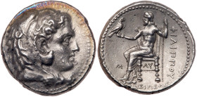 Macedonian Kingdom. Philip III Arrhidaios. Silver Tetradrachm (17.06 g), 323-317 BC. EF