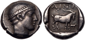 Thrace, Ainos. Silver Tetradrachm (15.51 g), ca. 463/2-462/1 BC. VF