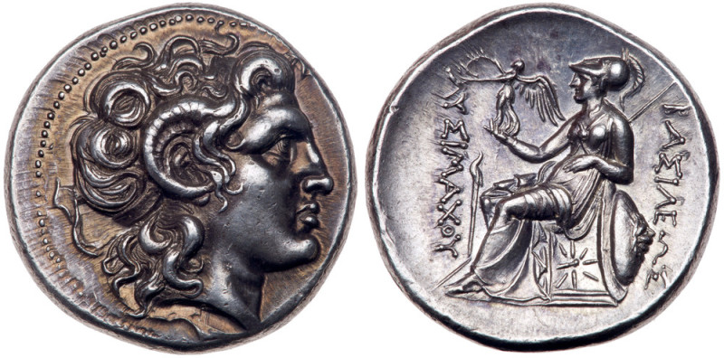 Thracian Kingdom. Lysimachos. Silver Tetradrachm (17.17 g), as King, 306-281 BC....