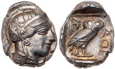 Attica, Athens. Silver Tetradrachm (17.19 g), ca. 454-404 BC. MS