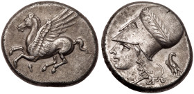 Corinthia, Corinth. Silver Stater (8.46 g), ca. 375-300 BC. EF