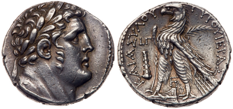 Phoenicia, Tyre. Silver Shekel (14.11 g), ca. 126/5 BC-AD 65/6. CY 3 (124/3 BC)....