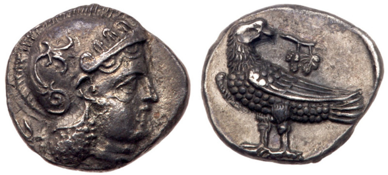 Baktria. Sophytes, ca. 305-294 BC. Silver Drachm (2.69 g). Local standard. Helme...