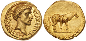 Q. Labienus. Gold Aureus, 40 BC. AU