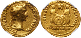 Augustus. 27 B.C.-AD 14. Gold Aureus (20.6 mm, 7.80 g, 1 h).