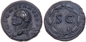 Vespasian. Æ Semis (6.27 g), AD 69-79. EF