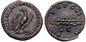 Hadrian, AD 117-138 AD. AE Quadrans (3.27 g).. EF