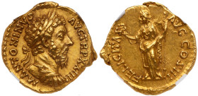 Marcus Aurelius, AD 161-180. Gold Aureus (7.21 g), Rome, struck AD 169.