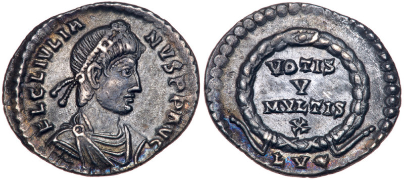 Julian II. Silver Siliqua (1.96 g), AD 360-363. Lugdunum, AD 360/1. FL CL IVLIAN...