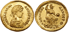 Valentinian II. Gold Solidus (4.48 g), AD 375-392. AU