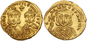 Constantine V Copronymus. Gold Solidus (4.44 g), 741-775. EF