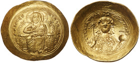 Constantine IX Monomachus. Gold Histamenon Nomisma (4.40 g), 1042-1055. EF