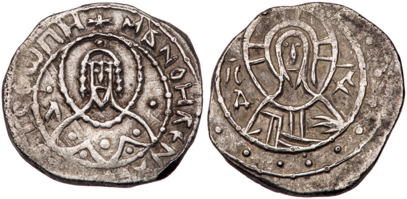 Manuel II Palaeologus. Silver 1/4 Stavraton (3.31 g), 1391-1423. Constantinople,...