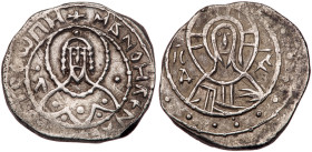 Manuel II Palaeologus. Silver 1/4 Stavraton (3.31 g), 1391-1423. AEF