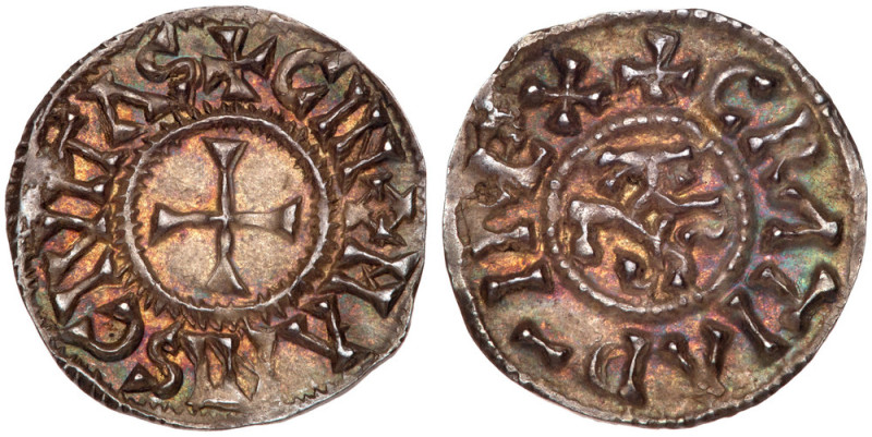 France. Carolingian. Charles, the Bald (840-877). Silver Denier. Le Mans Mint. C...