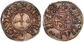 France. Carolingian. Charles, the Bald (840-877). Silver Denier