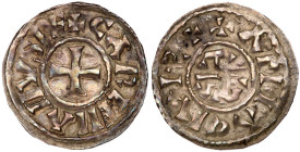 France. Carolingian. Carloman (879-884). Silver Denier