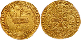 France. Jean II Le Bon (1350-1364). Gold Mouton d'or, undated