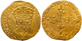 France. Charles IX (1560-1574). Gold Ecu d'or, 1564-E