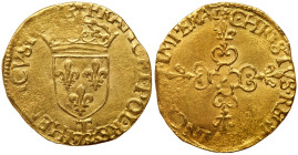 France. Henri III (1574-1589). Gold Ecu d'or, 1578-T