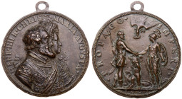 France. Henri IV (1589-1610). Bronze Medal, 1603