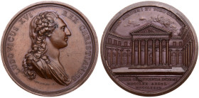 France. Louis XVI (1774-1792). Paris School of Medicine and Surgery Bronze Medal, 1774