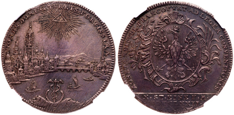 German States: Frankfurt am Main. Freie und Reichsstadt. Taler, 1772 PCB. Radian...