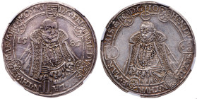 German States: Saxe-Old-Weimar. Friedrich Wilhelm I and Johann III (1573-1602). Taler, 1585