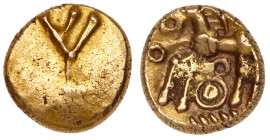 Great Britain. Celtic. Atrebates and Regni. Commius (c.50-25 BC). Gold Quarter Stater