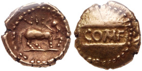 Great Britain. Celtic. Regni-Atrebates. Verica (c. AD 10-40). Gold Quarter Stater