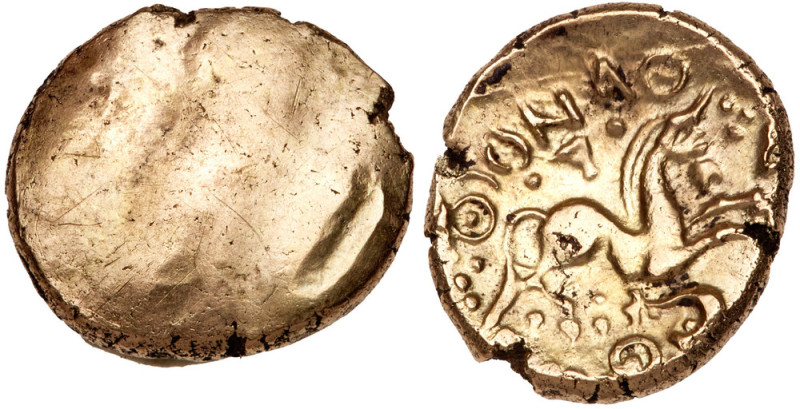 Great Britain. Celtic. Cantii. Dubnovellaunus (c.5 BC - AD 10). Gold Stater. Obv...