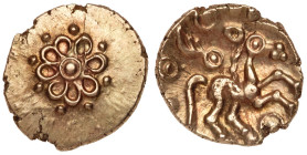 Great Britain. Celtic. Trinovantes and Catuvellauni. Addedomaros (c.45-25 BC). Gold Quarter Stater