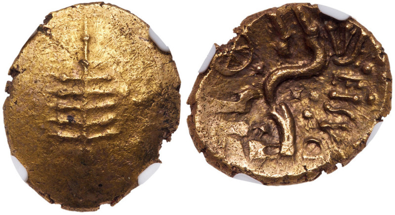 Great Britain. Celtic. Dobunni. Eisv (c. AD 20-43). Gold Stater. Obv. Tree symbo...