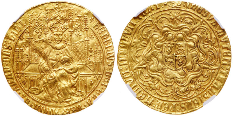 Great Britain. Edward IV (1st Reign, 1461-1470). Gold Ryal or Rose Noble, undate...