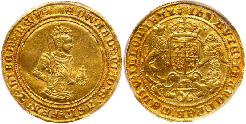 Great Britain. Edward VI (1547-1553). Gold Sovereign, undated. Third period (155...