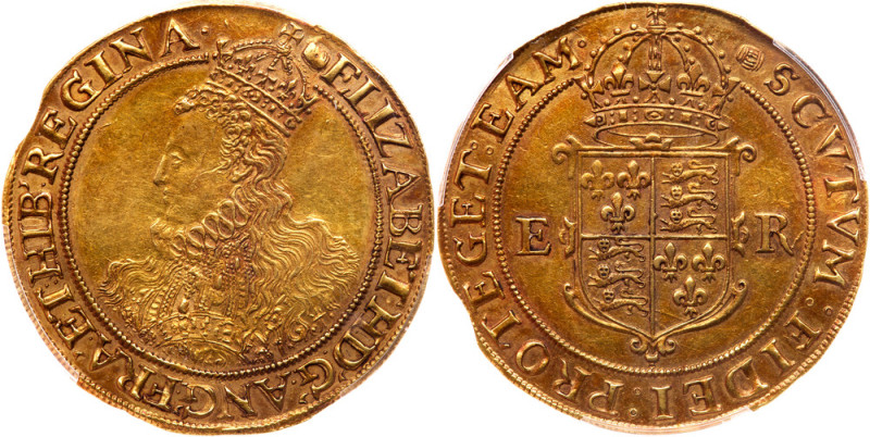 Great Britain. Elizabeth I (1558-1603). Gold Pound, undated. Sixth Issue. Mint m...