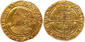 Great Britain. James I (1603-1625). Gold Laurel (20 Shillings), undated