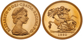Great Britain. Elizabeth II (1952-2022). Gold Proof Sovereign Four-Coin Collection, 1980