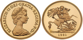 Great Britain. Elizabeth II (1952-2022). Nine Piece Commemorative Proof Coin Collection, 1981