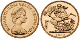 Great Britain. Elizabeth II (1952-2022). Gold 2 Pounds, 1983