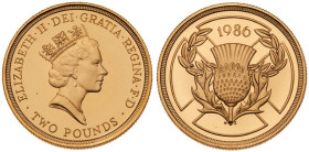 Great Britain. Elizabeth II (1952-2022). Gold Proof Three Coin Collection, 1986