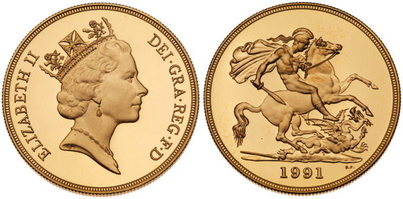 Great Britain. Elizabeth II (1952-2022). Gold Proof Sovereign Four-Coin Collecti...